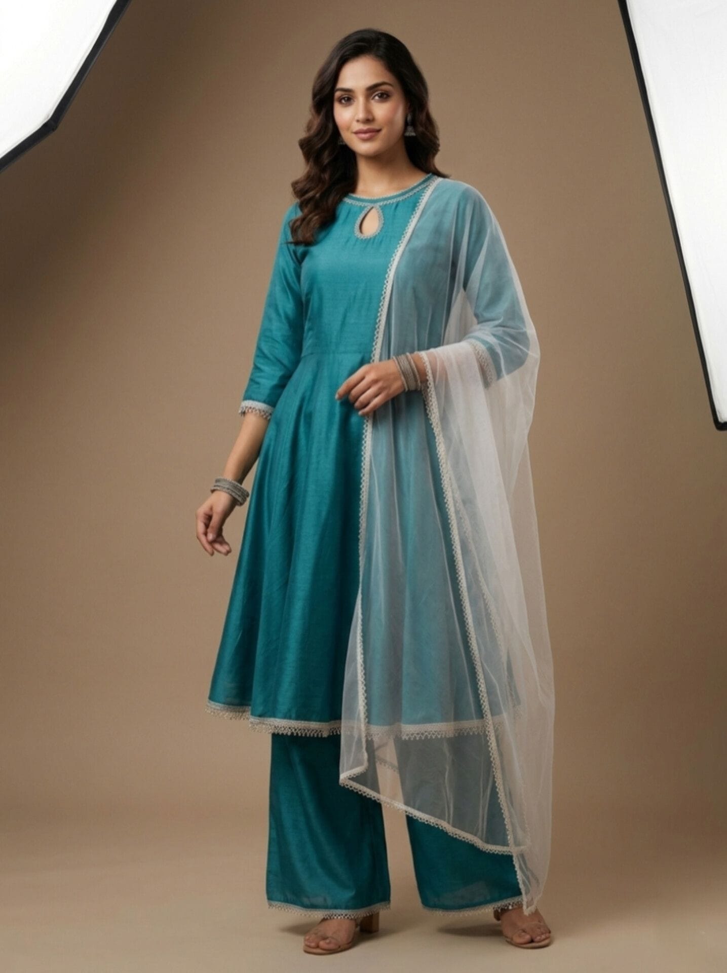 Simply Elegant – Chiffon Sharara Set