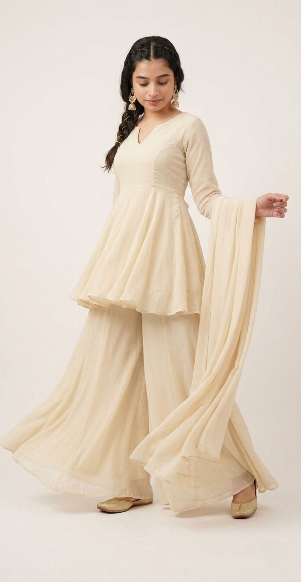 The Graceful Peplum & Palazzo Set