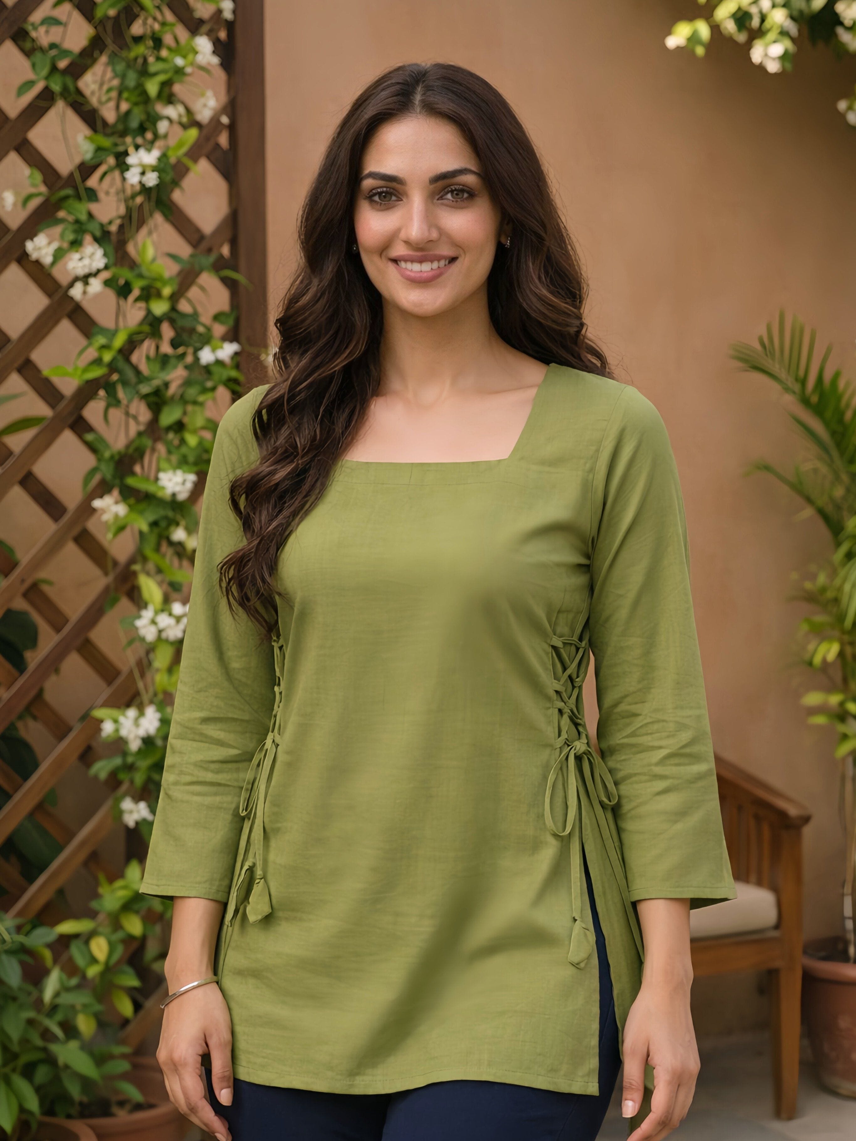 The Payalumstyle Side-Tie Tunic Short Kurti