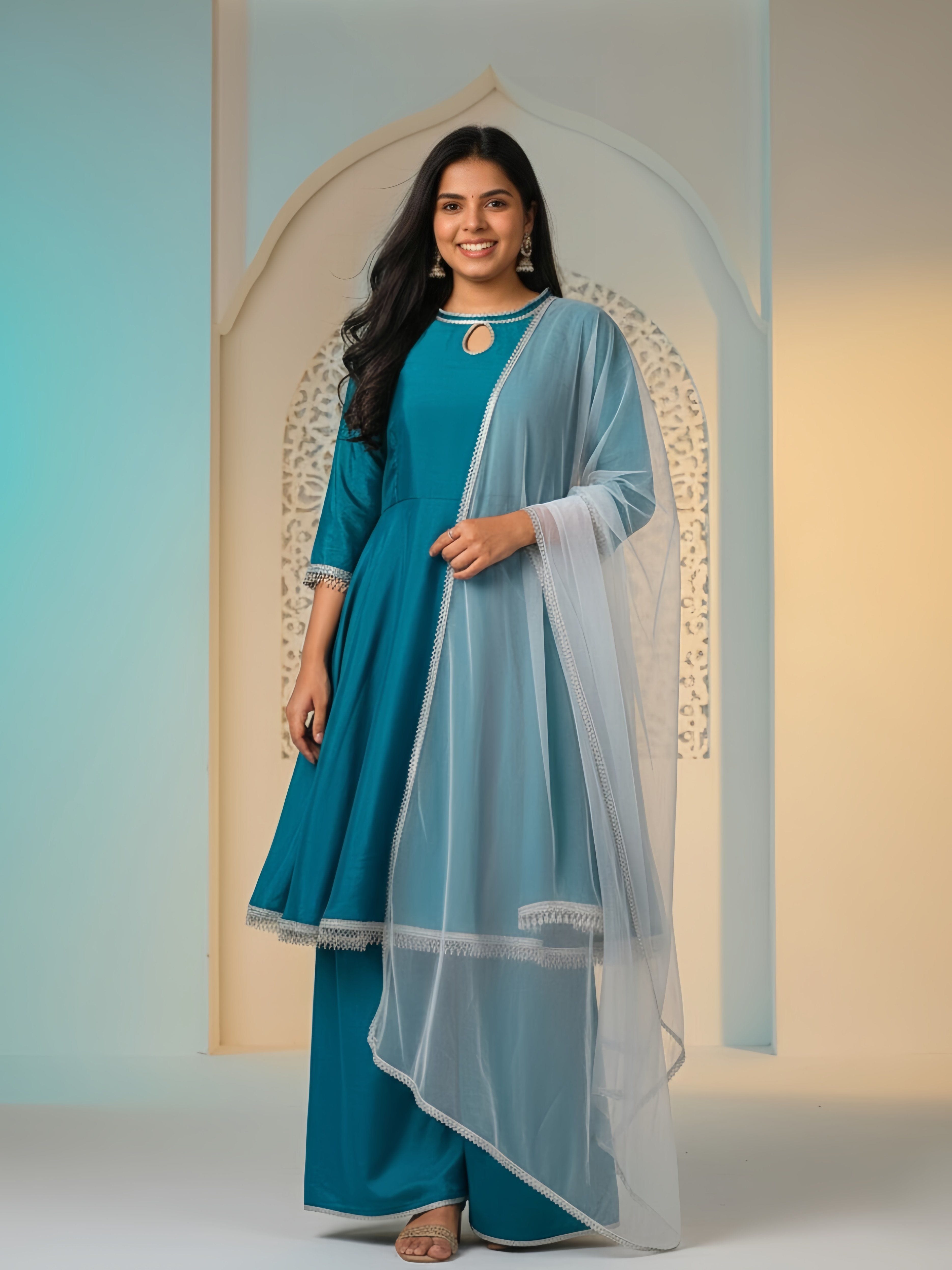 The Payalumstyle Simply Elegant – Chiffon Sharara Set