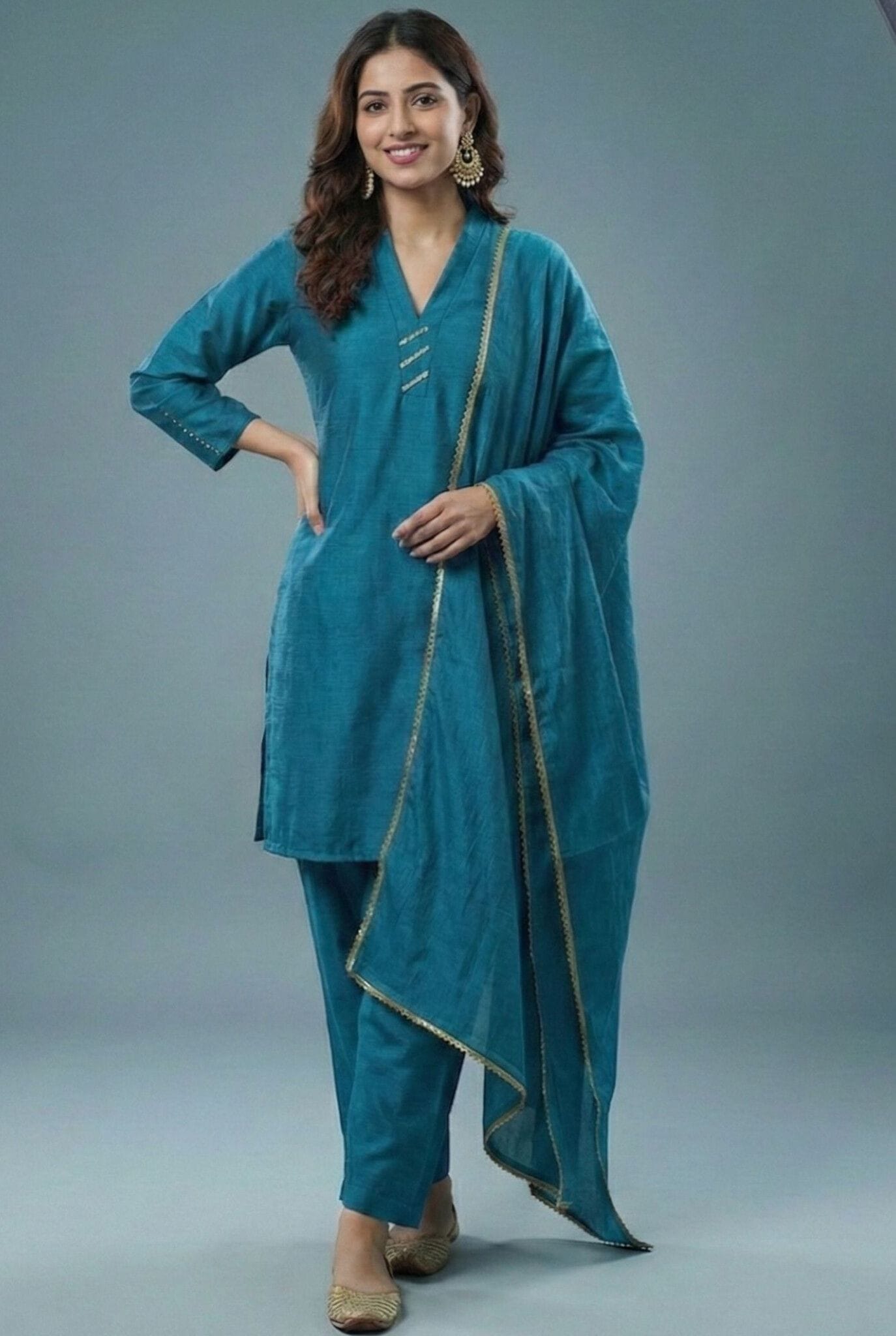 Chiffon kurta set